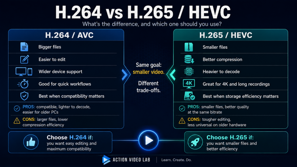 H.264 vs H.265/HEVC: What’s the Difference and Which Should You Use?